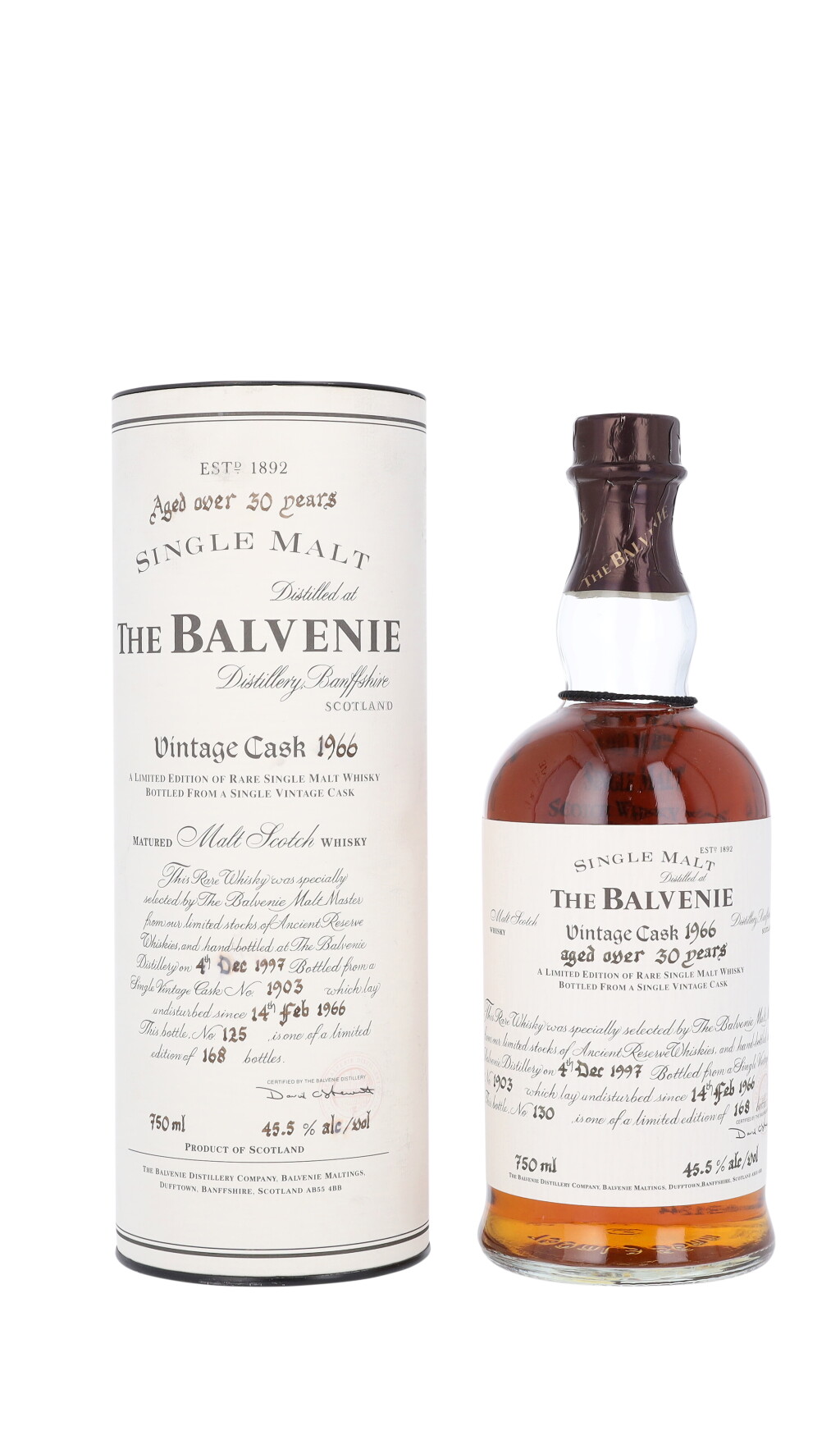 View full screen - View 1 of Lot 5315. The Balvenie Vintage Cask 45.5 abv 1966 (1 BT75).