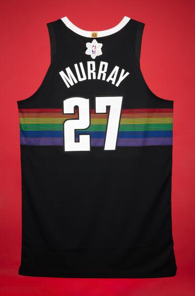 View full screen - View 1 of Lot 39. Jamal Murray ‘Christmas Day’ Denver Nuggets 2025-2026 Game Worn City Edition Jersey | Double-Double.