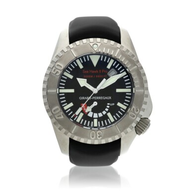 View full screen - View 1 of Lot 186. Reference 49940 Sea Hawk Pro II A titanium automatic wristwatch with date and power reserve, Circa 2007.