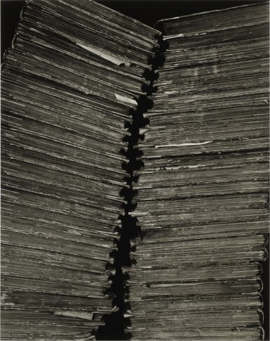 View full screen - View 1 of Lot 81. ABELARDO MORELL | 'TWO STACKS OF BOUND NEWSPAPERS'.