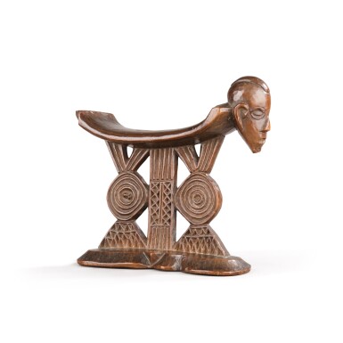 View full screen - View 1 of Lot 8. Shona Neckrest, Zimbabwe | Appuie-nuque, Shona, Zimbabwe.