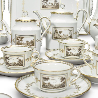 View full screen - View 1 of Lot 229. A Richard Ginori 'Fiesole' pattern composite part tea and coffee service, 20th century.