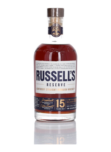 View full screen - View 1 of Lot 268. Russell’s Reserve 15 Year Old 117.2 Proof NV (1 Bottle 75cl).
