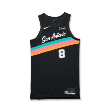 View full screen - View 1 of Lot 44. Kelly Olynyk San Antonio Spurs 2025-2026 Game Worn City Edition Jersey .