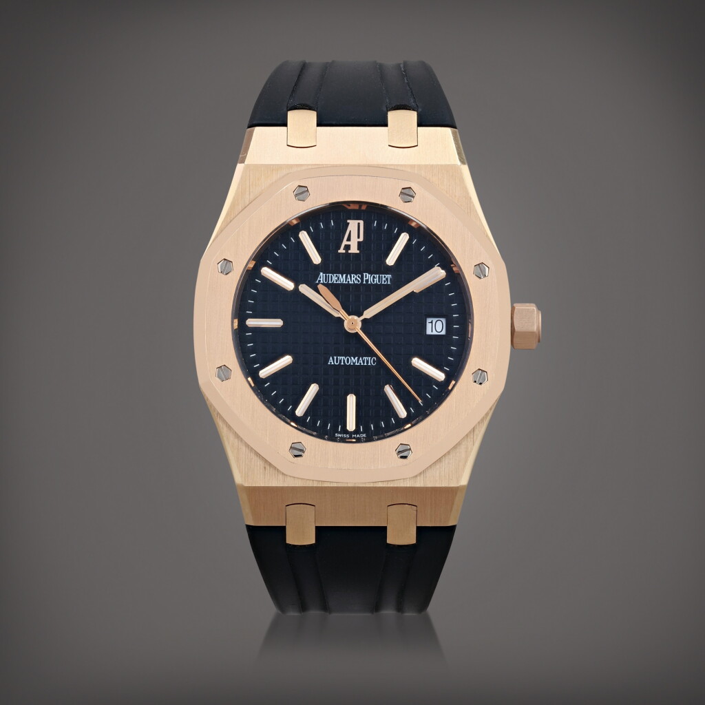 View full screen - View 1 of Lot 401. Royal Oak, reference 15300OR.OO.D002CR.01 Montre bracelet en or rose avec date | Pink gold wristwatch with date Vers 2007 | Circa 2007.