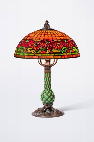View full screen - View 1 of Lot 188. "Poinsettia" Table Lamp.