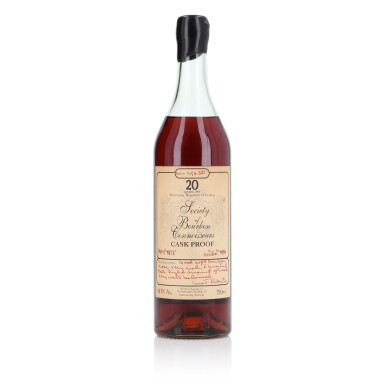 View full screen - View 1 of Lot 129. Society of Bourbon Connoisseurs Cask Proof 20 Year Old 55.0 abv 1974 (1 Bottle 75cl).