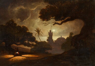 View full screen - View 1 of Lot 55. Mosque in the Moonlight.