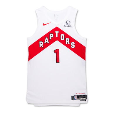 View full screen - View 1 of Lot 136. Gradey Dick Toronto Raptors 2023-2024 Game Issued Association Edition Jersey.