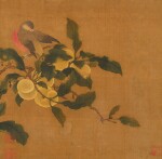 林椿(款) 花鳥|Attributed to Lin Chun, Bird on Chinese Quinces