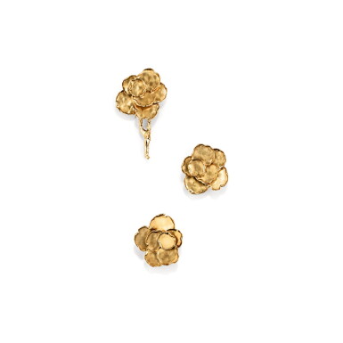 View full screen - View 1 of Lot 41. DEMI-PARURE OR, CHAUMET | GOLD DEMI-PARURE, CHAUMET.