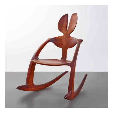 View full screen - View 1 of Lot 426. "Rabbit Ear" Rocker.