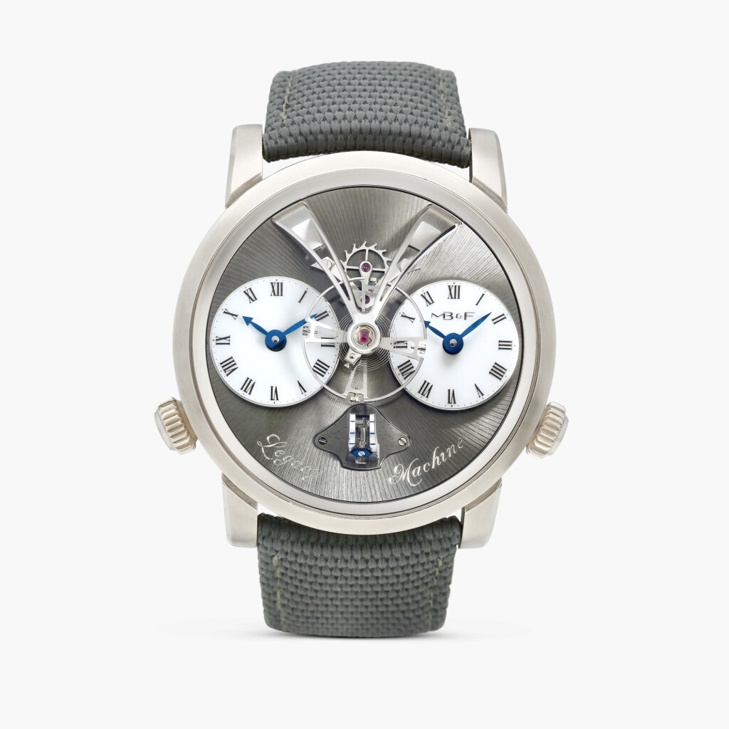 View full screen - View 1 of Lot 2608. Legacy Machine 1, Reference 01.WL.W | A white gold dual time wristwatch with power reserve indication, Circa 2012.