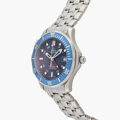 View full screen - View 1 of Lot 40. Seamaster Professional 'GMT' | A stainless steel automatic Co-Axial wristwatch with date and bracelet, Circa 2007 | Ref. 2535.80.00.