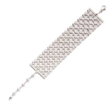 View full screen - View 1 of Lot 128. Bulgari | Gold and Diamond 'Lucea' Bracelet.