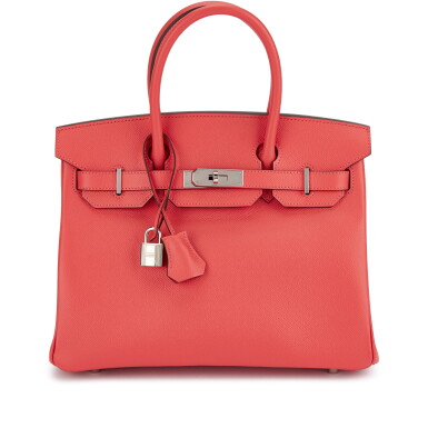 View full screen - View 1 of Lot 693. Rose Jaipur Epsom Birkin 30 Palladium Hardware, 2016.