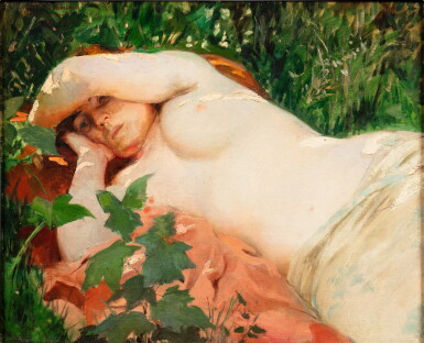 View full screen - View 1 of Lot 81. A woman lying | Femme alanguie.