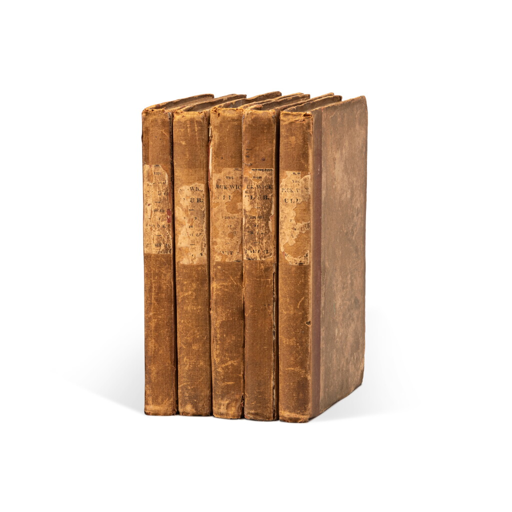 View full screen - View 1 of Lot 1043. Dickens, Charles | First American edition of Pickwick, in original boards.