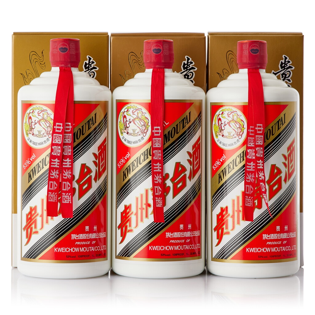 View full screen - View 1 of Lot 9407. 2022年產 "飛天牌"貴州茅台酒 Kweichow Flying Fairy Moutai 2022 (3 x 1 Litre).