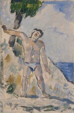 Baigneur aux bras écartés