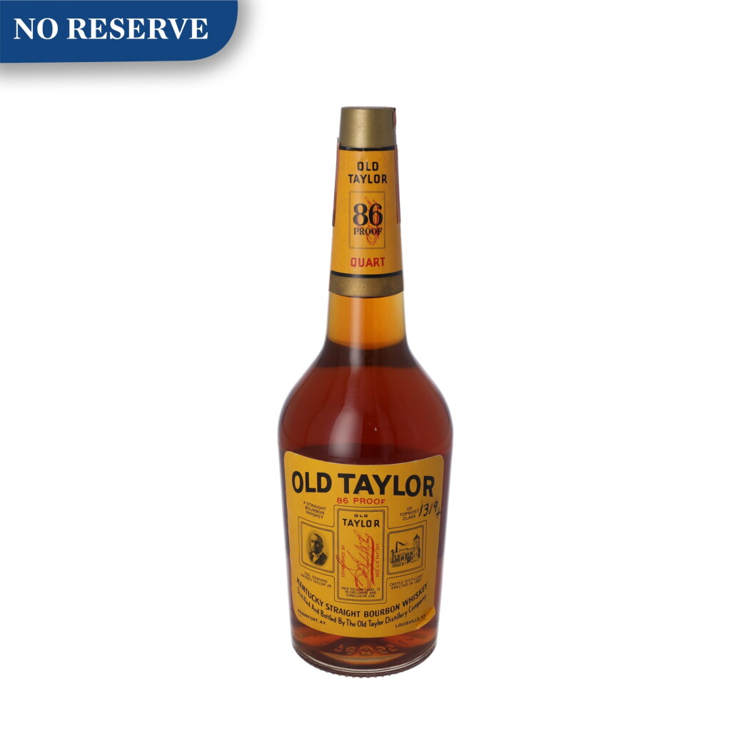 View full screen - View 1 of Lot 219. Old Taylor 6 Year Old 86 proof NV (1 QUART).