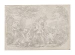 JEAN-HONORÉ FRAGONARD | THE RAPE OF THE SABINES AFTER LUCA GIORDANO
