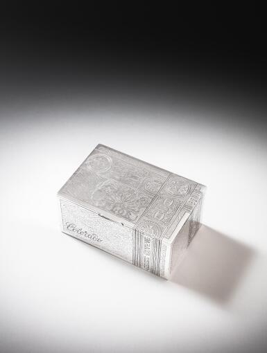 View full screen - View 1 of Lot 207. A parcel-gilt silver trompe l’oeil cigar box, Grigoriy Andreev, St Petersburg, 1894.