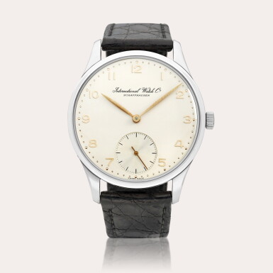 View full screen - View 1 of Lot 2101. Portuguese "125 Anniversary", Reference 5441-001 A limited edition stainless steel wristwatch, Circa 1994 | 萬國 | PORTUGUESE "125 ANNIVERSARY" 型號5441-001 | 限量版精鋼腕錶,約1994年製.