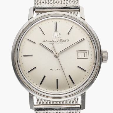 View full screen - View 1 of Lot 676. A stainless steel automatic wristwatch with date and bracelet, Circa 1970.