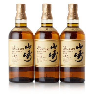 View full screen - View 1 of Lot 6250. 山崎 The Yamazaki 12 Year Old 43.0 abv NV (3 BT70).
