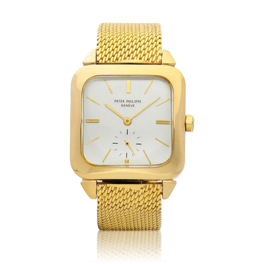 View full screen - View 1 of Lot 2148. Reference 2540 | A yellow gold wristwatch with bracelet, Made in 1961 | 百達翡麗 | 型號2540 | 黃金鏈帶腕錶,1961年製.