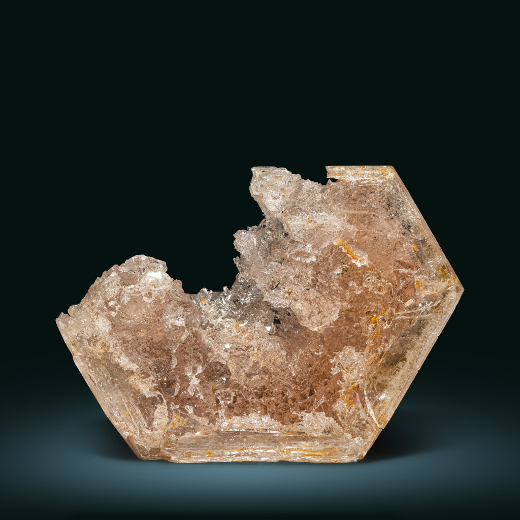 View full screen - View 1 of Lot 46. Naturally-Etched Morganite.