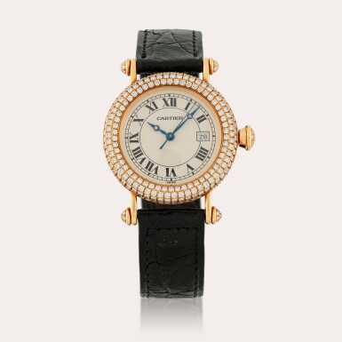 View full screen - View 1 of Lot 271. Diabolo, Reference 1430 | A yellow gold and diamond-set wristwatch with date | Circa 2005.
