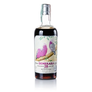 View full screen - View 1 of Lot 124. Demerara Rum Silver Seal 28 Year Old 65.0 abv 1974 (1 BT 70cl).