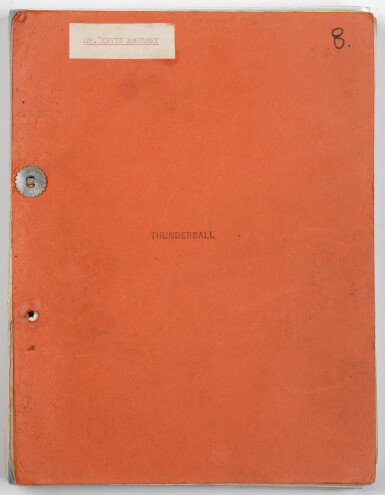 View full screen - View 1 of Lot 154. Thunderball, shooting script, February 1965, Kevin McClory's copy .