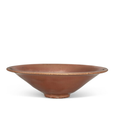 View full screen - View 1 of Lot 5027. A persimmon-glazed conical bowl, Northern Song dynasty 北宋 柿釉斗笠盌.