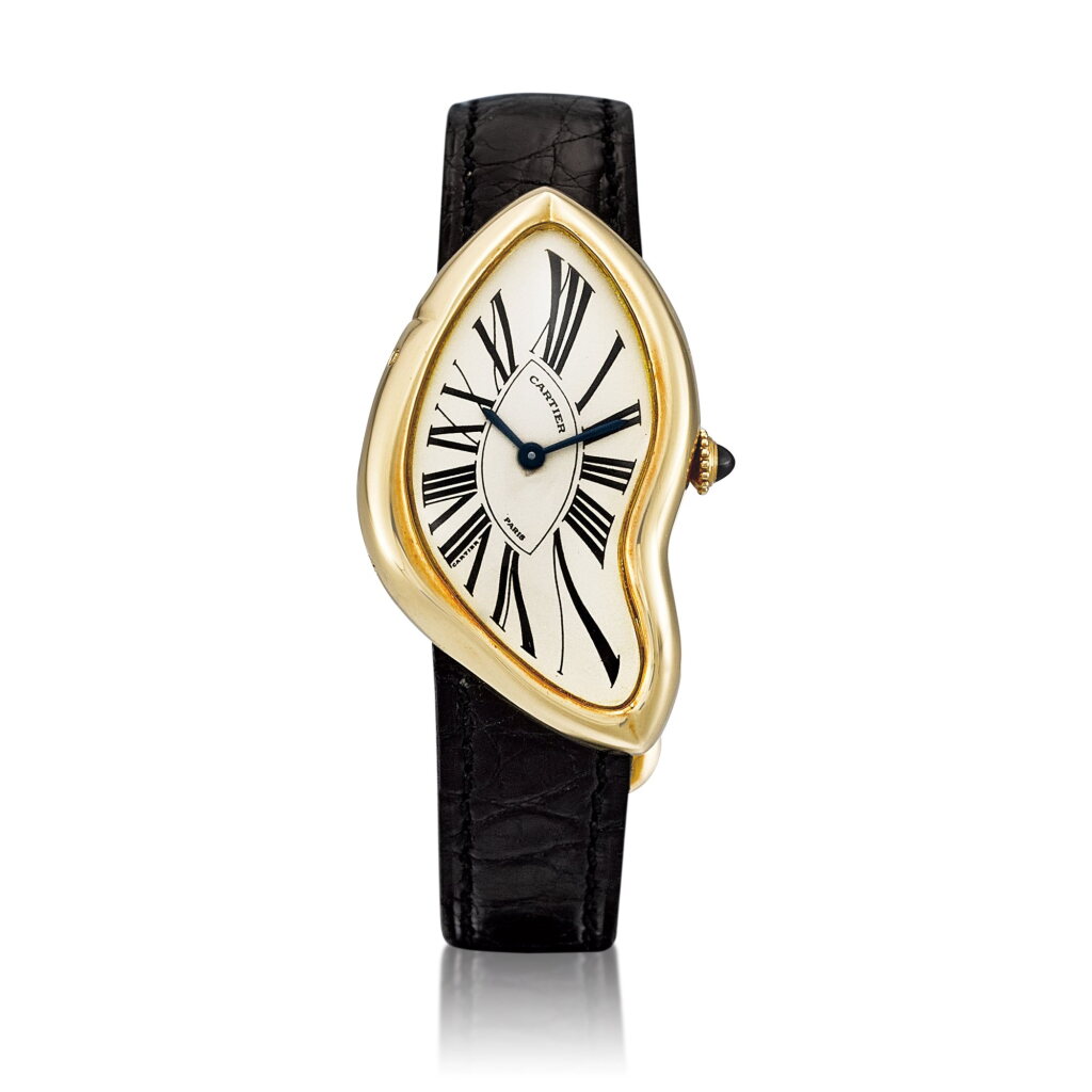 View full screen - View 1 of Lot 8015. Crash | A limited edition yellow gold wristwatch, Circa 1991 | 卡地亞 | Crash | 限量版黃金腕錶,約1991年製.
