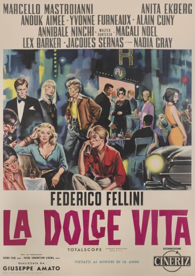 View full screen - View 1 of Lot 93. La Dolce Vita (1960).