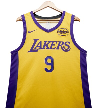 View full screen - View 1 of Lot 1. Bronny James Los Angeles Lakers 2024 NBA Summer League Game Worn Jersey | NBA Summer League Debut.