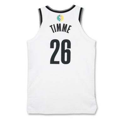 View full screen - View 1 of Lot 31. Drew Timme ‘China Games’ Brooklyn Nets 2025-2026 Game Worn Association Edition Jersey .