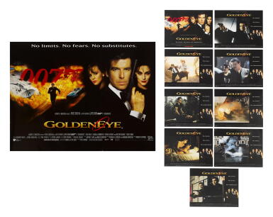 View full screen - View 1 of Lot 175. GOLDENEYE (1995) POSTER, BRITISH WITH SET OF 9 LOBBY CARDS, US .