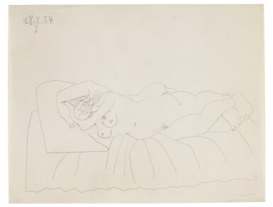 View full screen - View 1 of Lot 273. Nu couché endormi.