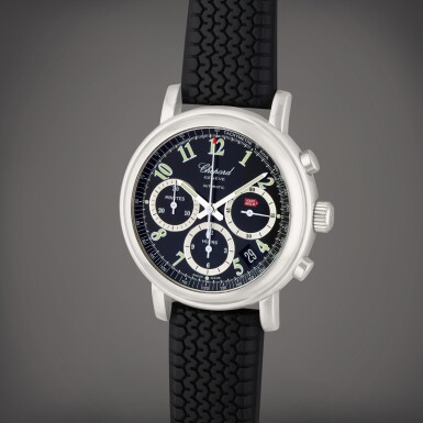 View full screen - View 1 of Lot 337. Reference 8331 Mille Miglia | A stainless steel automatic chronograph wristwatch with date, Circa 2010.