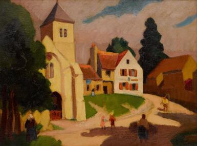 View full screen - View 1 of Lot 644. Village en plein soleil.