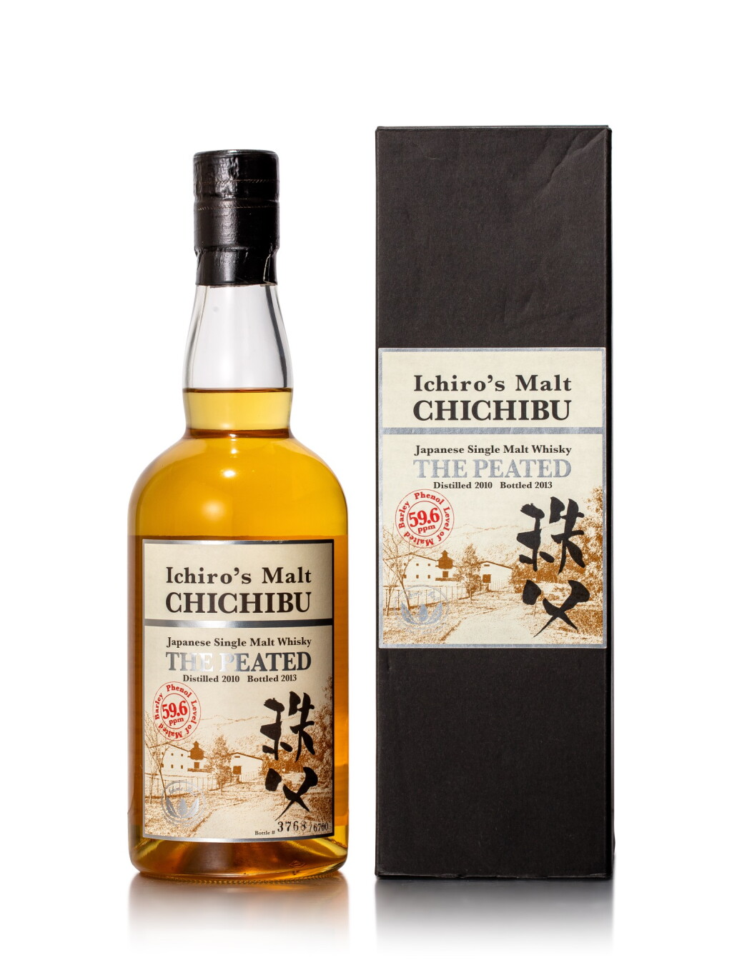 View full screen - View 1 of Lot 1010. 秩父 Ichiro's Malt Chichibu The Peated 53.5 abv 2010 (1 BT70).