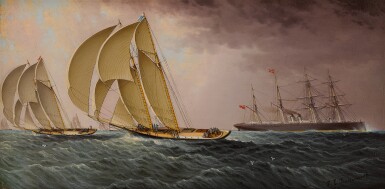 View full screen - View 1 of Lot 1017. Ships Under Full Sail.