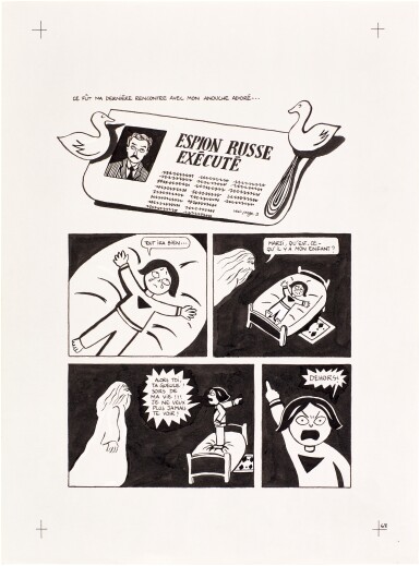 View full screen - View 1 of Lot 25. Persepolis (Original Book Art, page 68).