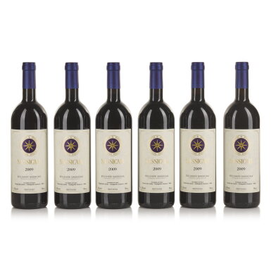 View full screen - View 1 of Lot 390. Sassicaia 2009 (6 BT).
