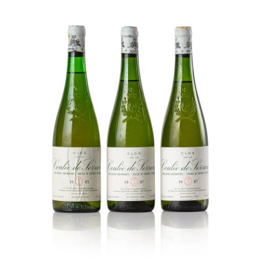 View full screen - View 1 of Lot 484. Joly Nicolas: Savennieres Coulee-de-Serrant 1985 and 1987 (3 BT).