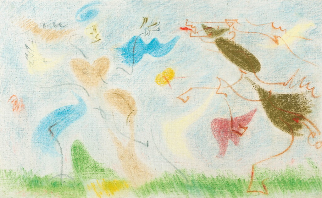 View full screen - View 1 of Lot 25. Femme poursuivie par un cheval.